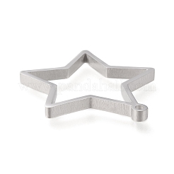 Non-Tarnish 304 Stainless Steel Open Back Bezel Pendants&nbsp;STAS-K208-11P-A
