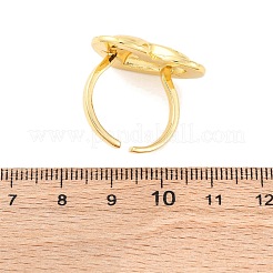 Brass Cuff Rings for Women&nbsp;RJEW-U047-35G