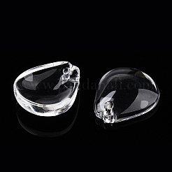 透明なガラスの花びらビーズ  丸い梅の花  透明  12.5x11x3.5mm  穴：1mm  約980~1000個/セット&nbsp;GLAA-N001-08