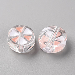Transparent Enamel Acrylic Beads&nbsp;TACR-S155-005C