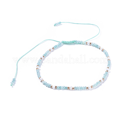 Adjustable Nylon Thread Braided Beads Bracelets&nbsp;BJEW-JB04377