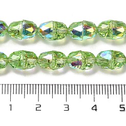 Electroplate Glass Beads Strands&nbsp;EGLA-D030-04F