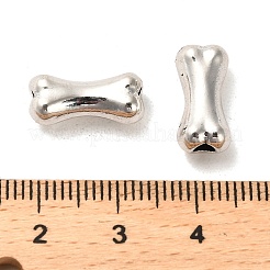 チベット風合金ビーズ  カドミウムフリー＆鉛フリー  犬用の骨  アンティークシルバー  7x15x5.5mm  穴：2.7mm  約680個/1000g&nbsp;FIND-C043-073AS