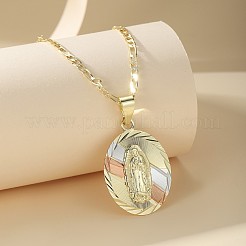 Brass Virgin Pendant Necklaces&nbsp;FS-WG65C55-01