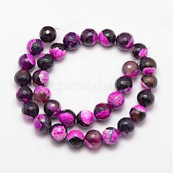 Natural Fire Crackle Agate Bead Strands&nbsp;G-K166-06F-12mm