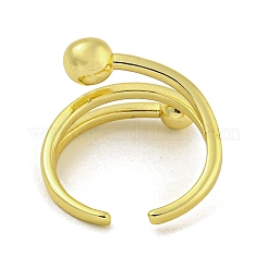 Brass Cuff Rings for Women&nbsp;LS-RJEW-E294-01G-02