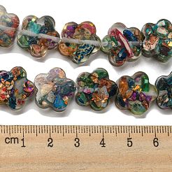 Dyed Natural Imperial Jasper with Resin Beads Strands&nbsp;G-G083-G05-01