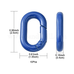 10Pcs Spray Painted Alloy Spring Gate Rings&nbsp;FIND-YW0001-75