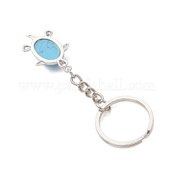 Tortoise Natural & Synthetic Mixed Stone Keychains&nbsp;KEYC-JKC01469