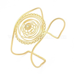 304 Stainless Steel Rhinestone Cuff Bangles for Women&nbsp;BJEW-M082-03G