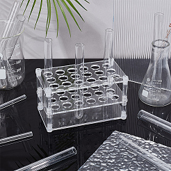 Acrylic Multi-Use Colorimetrical Cylinder Tube Display Racks&nbsp;AJEW-WH0678-66