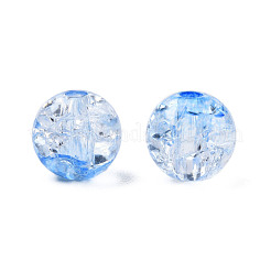 Transparent Crackle Acrylic Beads&nbsp;CACR-N002-01B