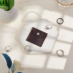 1Pc Square Leather Ring Storage Bags with Snap Button&nbsp;ABAG-CL0001-23