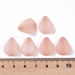 透明つや消しアクリルパーツ  花弁  ロージーブラウン  17x14x2.5mm  穴：1.8mm  約2330個/500g&nbsp;MACR-S371-09A-763