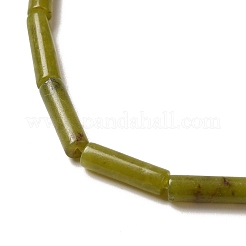 天然台湾ヒスイのビーズ連売り  コラム  13.5~14x4~4.5mm  穴：1.2mm  約28個/連  15.16''（38.5センチメートル）&nbsp;G-D464-33