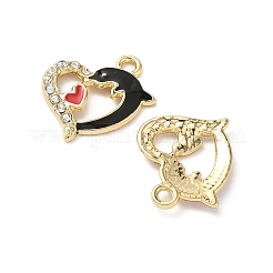 Alloy Enamel and Rhinestone Pendants&nbsp;FIND-C074-05KCG