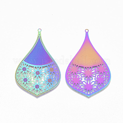 Ion Plating(IP) 304 Stainless Steel Filigree Big Pendants&nbsp;STAS-S108-102