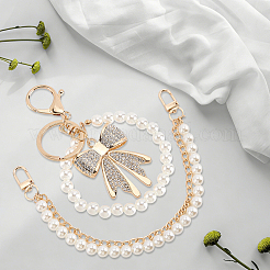 1 Set Resin Pearl Beaded Bag Decorative Chains&nbsp;AJEW-CL0006-06