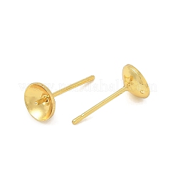 Brass Stud Earring Findings&nbsp;KK-A300-29B-G