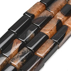 天然石瑪瑙ビーズ連売り  染め＆加熱  直方体の  オレンジ  19.5~21.5x9~10.5x9~10.5mm  穴：1.2~1.8mm  約20個/連  15.87''~16.26''（40.3~41.3センチメートル）&nbsp;GG-L001-H01-02C
