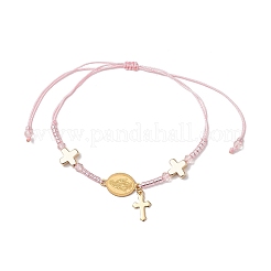 Adjustable Nylon Cord Braided Beads Bracelets&nbsp;BJEW-MZ00168-05