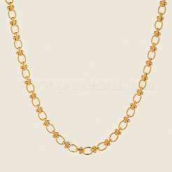 7MM 304 Stainless Steel Handmade Oval Link Chain Necklaces&nbsp;ZM7649-1