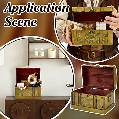 Retro Wood Jewelry Set Storage Organizer Boxes with Clasps&nbsp;CON-WH0115-96B
