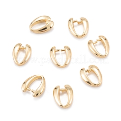 真鍮のアイスピックピンチベイル  長持ちメッキ  18KGP本金メッキ  8.5x7.5x2mm  ピン：0.8mm&nbsp;KK-K251-24G