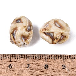 Vintage Handmade Porcelain Wrinkle Beads&nbsp;PORC-Q006-09B