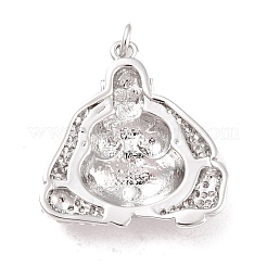 Eco-Friendly Brass Micro Pave Cubic Zirconia Pendants&nbsp;KK-K2685-12P