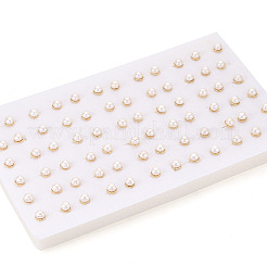 真鍮天然真珠スタッドピアス  半円  18KGP本金メッキ  7~7.5mm&nbsp;PEAR-N020-08F
