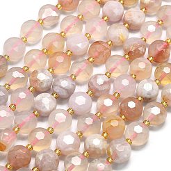 Natural Cherry Blossom Agate Beads Strands&nbsp;G-C116-A148-01