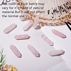 Faceted Natural Rose Quartz Healing Stones&nbsp;G-SZ0001-54