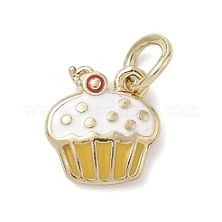 Brass Enamel Charms&nbsp;KK-K368-17G