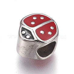 304 Stainless Steel European Beads&nbsp;STAS-F195-124P
