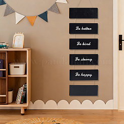 Wooden Hanging Blackboard&nbsp;AJEW-GO0004-71