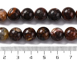 天然メキシコクレイジーアゲートビーズ連売り  ラウンド  9.5~10.5mm  穴：1.4mm  約36~37個/連  14.92インチ（37.9cm）&nbsp;G-L615-A01-03