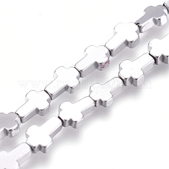 PVD Vacuum Plating Non-magnetic Synthetic Hematite Beads Strands&nbsp;G-I276-10A