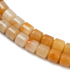 天然石トパーズ翡翠ビーズ連売り  コラム  9.5~10x10~10.5mm  穴：0.8~1mm  約40個/連  15.31~15.35''（38.9~39センチメートル）&nbsp;G-G275-D04-10x10mm