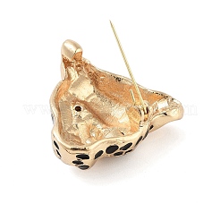 Leopard Black Enamel Pins&nbsp;JEWB-P042-02G