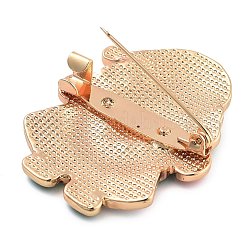 Christmas Theme Alloy Enamel Brooches&nbsp;JEWB-S022-03G