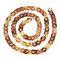 アクリルカーブチェーン  シエナ  リンク：13x10~10.5x2.5~3mm  70cm/連について  27.56インチ&nbsp;SACR-P065-R08