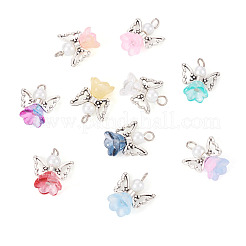 10Pcs Alloy Glass Pendants&nbsp;PALLOY-TAC0150