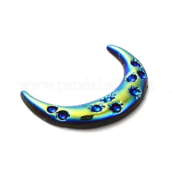 オペーク樹脂カボション  ABカラーメッキ  ムーン  カラフル  33x25x4mm&nbsp;CRES-M015-01A