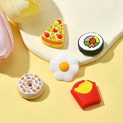 5Pcs 5 Styles Food Grade Eco-Friendly Silicone Focal Beads&nbsp;SIL-FS0001-04