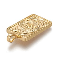 Brass Micro Pave Clear Cubic Zirconia Pendants&nbsp;ZIRC-Z004-01H
