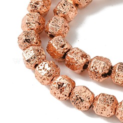 Electroplated Natural Lava Rock Beads Strands&nbsp;G-I360-N01-03