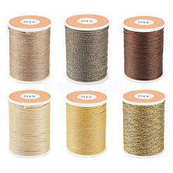 6Rolls 6 Colors Polyester Metallic Thread&nbsp;OCOR-TA0002-82B