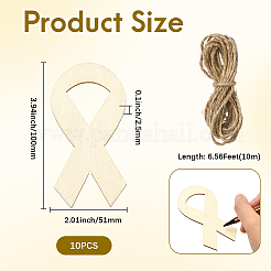 Unfinished Blank MDF Pendants Set for Painting Arts&nbsp;WOOD-WH20008-13D