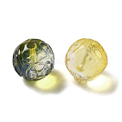 透明ガラスビーズ  グラデーションカラー  ラウンド  ミックスカラー  12.5x12mm  穴：1.4mm&nbsp;GLAA-D025-03B